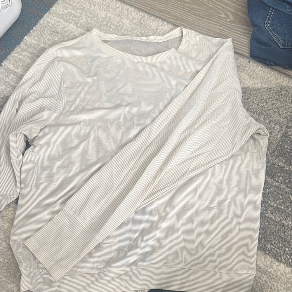 White Long Sleeve Top